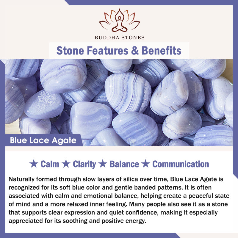 Buddha Stones 108 Beads Blue Crystal Healing Bracelet Mala Mala Bracelet BS 1